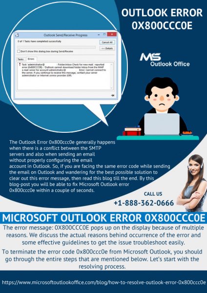 Click to view How to Get Rid Of Outlook Error 0x800ccc0e.jpg full size